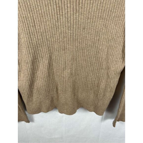 NWT Sanctuary Women’s Ribbed V-Neck Cardigan Sweater Heather Truffle M - Picture 10 of 10